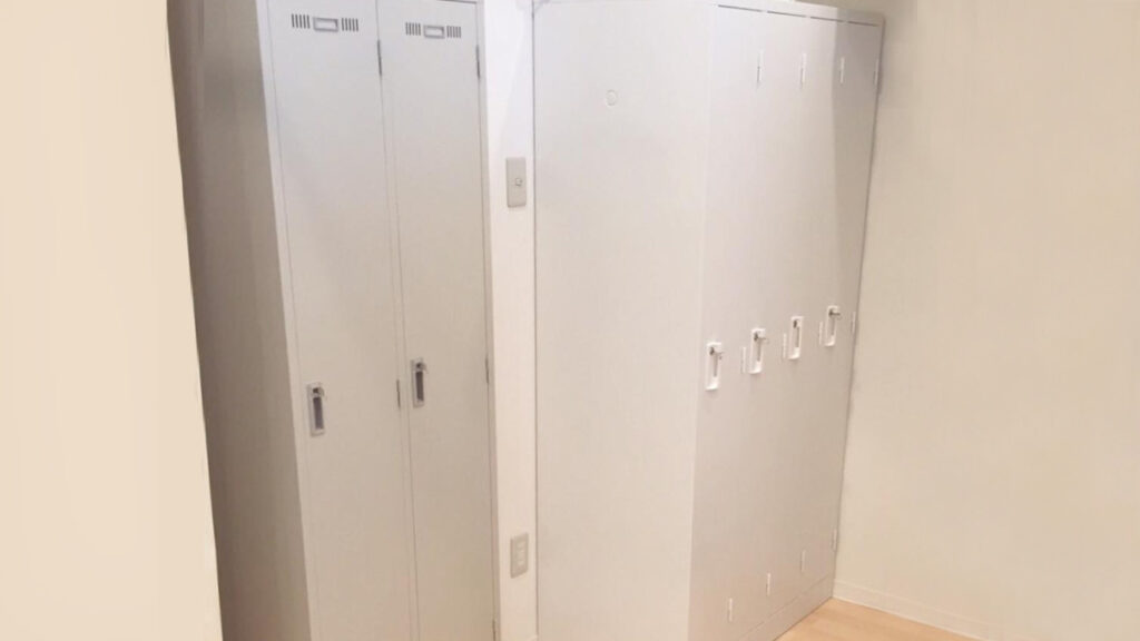 更衣スペースの写真