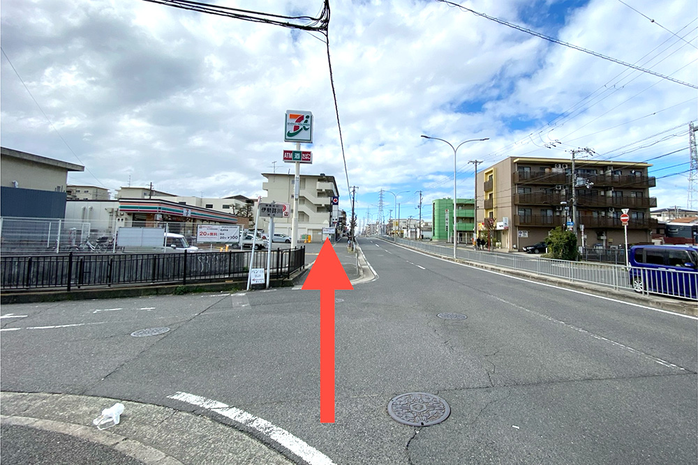 深井駅からひさい整骨院までの道順写真9