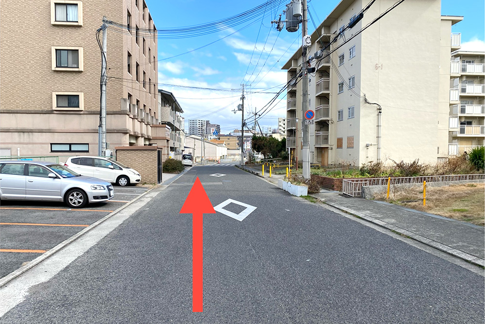 ひさい整骨院から近隣駐車場までの道順写真6
